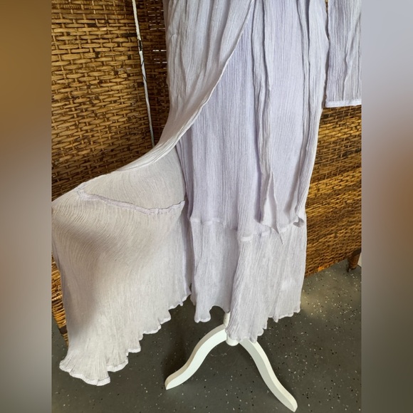 NWT J Crew Point Sur Crinkled‎ Faux Wrap Midi Dress  (8P) $198 - Picture 6 of 9